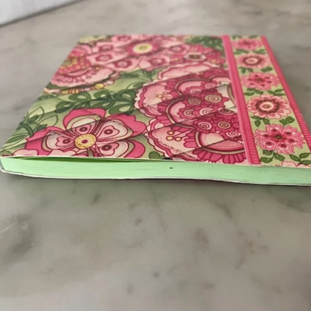 VERA BRADLEY Petal Pink Mini Pocket Notepad Limited Ed 1980's